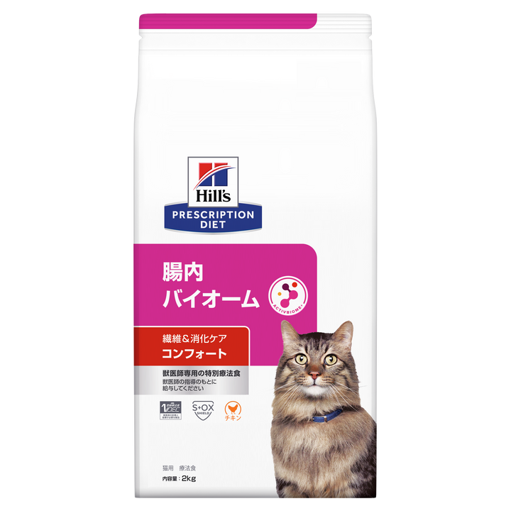 腸内バイオームコンフォート 猫用〈繊維/消化ケア〉 チキン 特別療法食（ヒルズ プリスクリプション・ダイエット ）