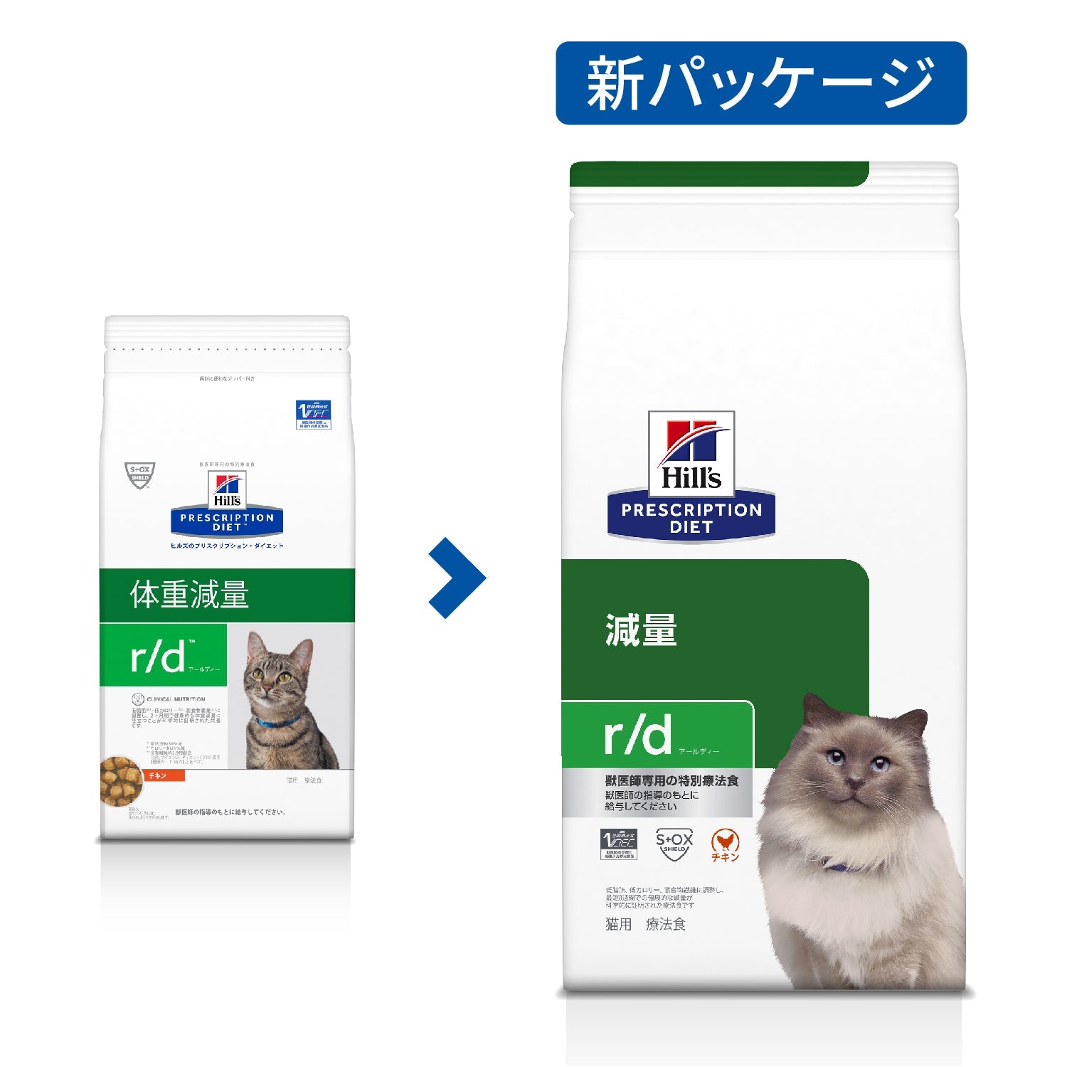 r/d アールディー 猫用〈体重減量〉 チキン 特別療法食（ヒルズ プリスクリプション・ダイエット ）