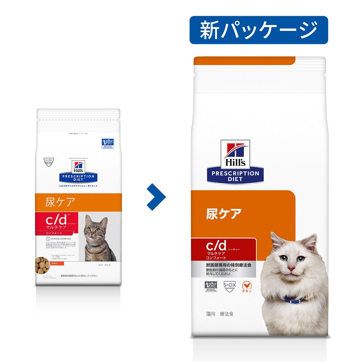 c/d シーディー マルチケア コンフォート 猫用〈尿ケア〉 チキン特別療法食（ヒルズ プリスクリプション・ダイエット ）